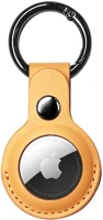Wooze 102325 Apple airtag bőrtok, karabíner,  airtag skin effect, sárga kép
