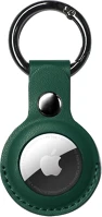 Wooze 102327 Apple airtag bőrtok, karabíner,  airtag skin effect, zöld kép