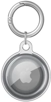 Wooze 102329 Apple airtag szilikon tok, karabíner,  airtag bubble, átlátszó/fekete kép