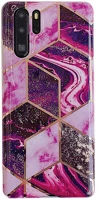 Wooze 111279 Samsung galaxy a21s sm-a217f, szilikon tok, sokszöges márvány minta kép
