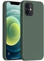 Wooze 116444 Xiaomi redmi 9t, szilikon tok,  liquid silica gel, sötétzöld kép