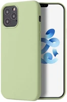 Wooze 116445 Xiaomi redmi 9t, szilikon tok,  liquid silica gel, világoszöld kép