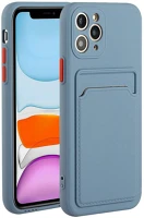 Wooze 122878 Huawei honor x7 / honor play 30 plus, szilikon tok, kártyatartóval kép