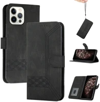 Wooze 124892 Apple iphone 14 pro max, oldalra nyíló tok, stand, kártyatartóval kép