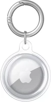 Wooze SP114874 Apple airtag szilikon tok, karabíner,  airtag bubble, átlátszó/fehér kép
