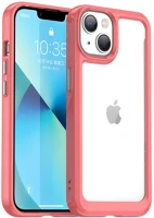 Wooze TS0538 Apple iphone 15, szilikon védőkeret, akril hátlap kép