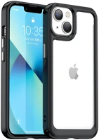 Wooze TS0544 Apple iphone 13 pro max, szilikon védőkeret, akril hátlap kép