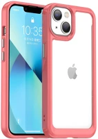 Wooze TS0546 Apple iphone 13 pro max, szilikon védőkeret, akril hátlap kép