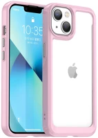 Wooze TS0547 Apple iphone 13 pro max, szilikon védőkeret, akril hátlap kép
