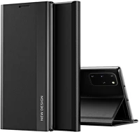 Wooze TS10044 Samsung galaxy a06 sm-a065f, oldalra nyíló tok, stand,  silver line, fekete kép