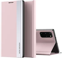 Wooze TS10258 Xiaomi 14t pro, oldalra nyíló tok, stand,  silver line, rózsaszín kép