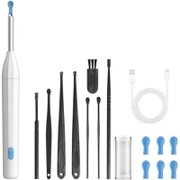 Wooze TS13625 Elektromos fültisztító készlet, otoszkóp, hd mini kamerával, wifi-s kép