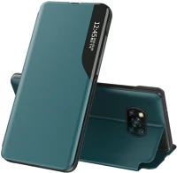 Wooze TS6520 Apple iphone 16, oldalra nyíló tok, stand,  fashionbook, zöld kép