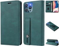 Wooze TS6532 Apple iphone 16, oldalra nyíló tok, stand, kártyatartóval, kézpánttal kép