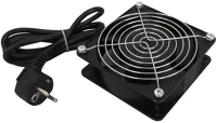 Wp 220V Cooling fan 120x120x38 mm with protection grid and 2 m. power cable, 220v kép