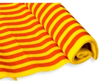 Jolly 135645 Krepp-papír  50x200 cm 28g/m2 sárga piros csíkos kép