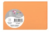 Clairefontaine 1436C Üdvözlőkártya  pollen 8,2x12,8 cm narancssárga kép