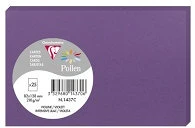 Clairefontaine 1437C Üdvözlőkártya  pollen 8,2x12,8 cm intenzív lila kép