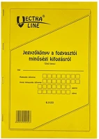 Vectra-line A/4 25X3 Nyomtatvány jegyzőkönyv a fogyasztói minőségi kifogásról  a/4 25x3  álló kép