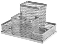 Forofis 91311 Rendszerező asztali  fémhálós 15,3x10,3x10 cm ezüst kép