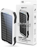 Boompods PNSWHT Neutron solar fehér 10 000 mah napelemes powerbank kép