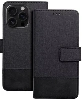 Xiaomi 104477 Gomma  redmi 14c flip/oldalra nyíló tok kártyatartó résszel, fekete kép