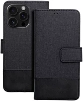 Xiaomi 107722 redmi note 14 4g flip/oldalra nyíló tok kártyatartó résszel, fekete kép