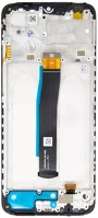 Xiaomi 560001C3QA00 Redmi 10c gyári lcd kijelző kerettel, fekete (service pack) kép