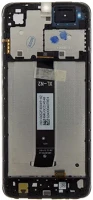 Xiaomi 560001C3S200 Redmi a2/a2+ gyári lcd kijelző kerettel, fekete (service pack) kép