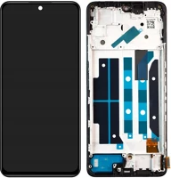 Xiaomi 68678 redmi note 11 pro 5g kompatibilis lcd modul kerettel, oem jellegű, fekete kép