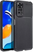 Xiaomi 73607 Forcell carbon premium  redmi 9c karbon mintás szilikon tok, fekete kép