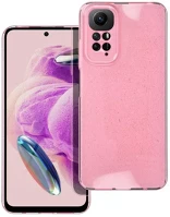 Xiaomi 90845 Clear 2mm redmi note 12s csillámos tok, rózsaszín kép