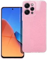 Xiaomi 90847 Clear 2mm  redmi 12 4g csillámos tok, rózsaszín kép
