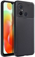 Xiaomi 95905 Forcell carbon premium  redmi 12c szilikon tok, fekete kép