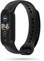 Xiaomi FD0795787712214 Okosóra szilikon szíj -  mi band 5/6 - fekete szilikon kép