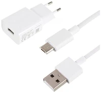 Xiaomi mdy-08-eo/ei_microusb XIAOMI hálózati töltő USB aljzat (5V / 2000mA, gyorstöltés támogatás + microUSB kábel) FEHÉR