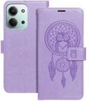 Xiaomi PT5903396416866 redmi 15c - mezzo bagoly mintás lila mágneses szilikon keretes könyvtok kép