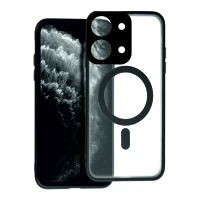Xiaomi PT5903396417719 redmi 15c - full matte mag cover - magsafe kompatibilis áttetsző/fekete kép