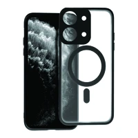 Xiaomi PT5903396417719-2 poco c85 - full matte mag cover - magsafe kompatibilis áttetsző/fekete kép