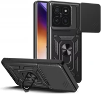 Xiaomi SP111876 14t pro strapabíró tok kameravédelemmel, kitámasztóval, fekete kép