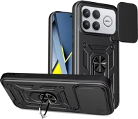 Xiaomi SP114064 poco f8 ultra strapabíró tok kameravédelemmel, kitámasztóval, fekete kép