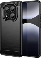 Xiaomi TF5906961966780 Telefontok   redmi note 14 pro 5g - carbon fiber fekete szilikon hátlap tok kép