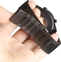 Xiaomi TM0042026-7 Okosóra szíj  watch s3 - fekete, mágneses fém szíj (22 mm) kép