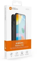 Xiaomi WICASETPUREDMI10C redmi 10c, szilikon tok, ultravékony, + képernyővédő üveg, fekete kép