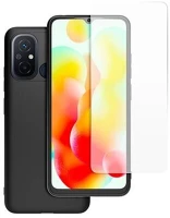 Xiaomi WICASETPURREDMI12CN Made for  szilikon telefonvédő (ultravékony, matt + képernyővédő üveg) fekete  redmi 12c kép