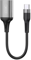 Xo NB201 Nb201 type-c - usb-a otg kábel 150mm fekete (128626) kép