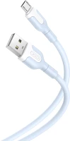 Xo TF6920680827787 Nb212 kábel - usb / microusb kék kábel 1m, 2,1a kép