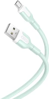 Xo TF6920680828029 Nb212 kábel - usb / microusb zöld kábel 1m, 2,1a kép
