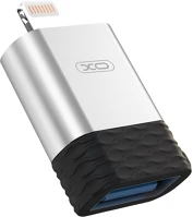 Xo TF6920680879366 Nb186 adapter - usb / lightning adapter fekete/ezüst kép