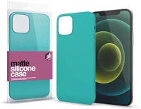 Xprotector 124084 Matte ultra vékony szilikon hátlap tok, apple iphone 13 pro max, mentazöld kép